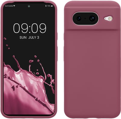 kwmobile telefoonhoesje geschikt voor Google Pixel 8 - Hoesje met siliconen coating - Smartphone case in orchidee paars
