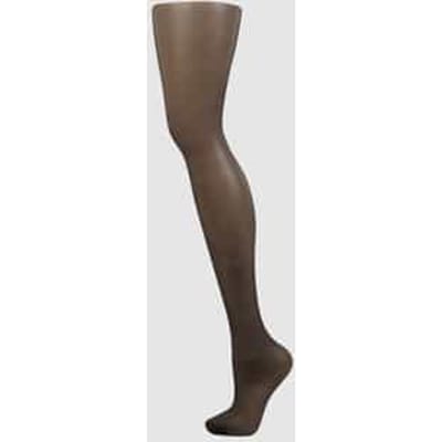 FALKE Seidenglatt eenkleurig materiaal transparant 15 DEN panty dames zwart - maat S-M