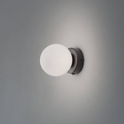 Sollux Lighting Wandlamp Yoli - 12x12x14cm - G9 - zwart - staal/glas