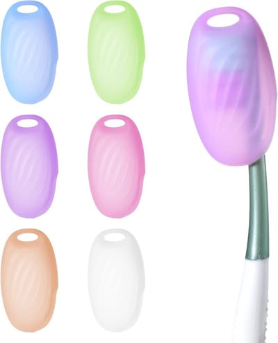 Siliconen Tandenborstelbeschermers - Draagbare Tandenborstelafdekkingen in Macaron-kleuren voor Thuis en Reizen