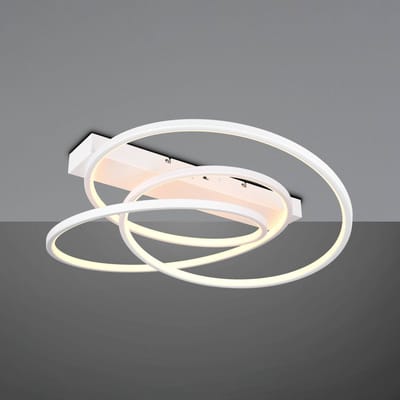 Trio Lighting Darvin plafondlamp, wit, metaal, kunststof, CCT