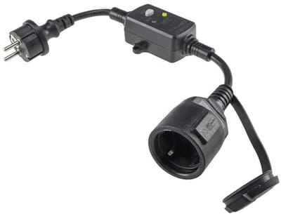 Aardlekbeveiligingsschakelaar voor stopcontact 230V - 30mA IP44 buiten