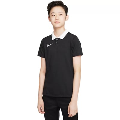 Nike Team T-shirt Kinderen Dri-FIT Park 20 Poloshirt SS Zwart - Maat XS