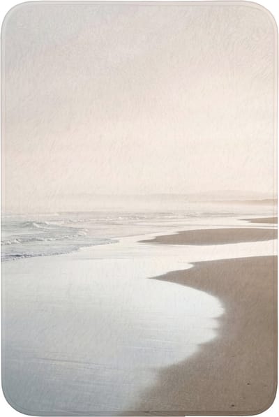 Badmat 60x90 cm - Antislip - Kustlijn - Strand - Oceaan - Badmatten voor badkamer - Badkamermat - Douchemat - Badkamer mat