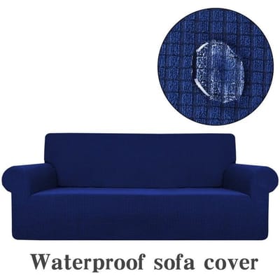 Verdikken Polar Fleece Waterdichte Bankhoes Elastische All-inclusive Bankhoezen voor Woonkamer Vier Seizoenen Hoes Universeel 1seater 90-140cm 1pc