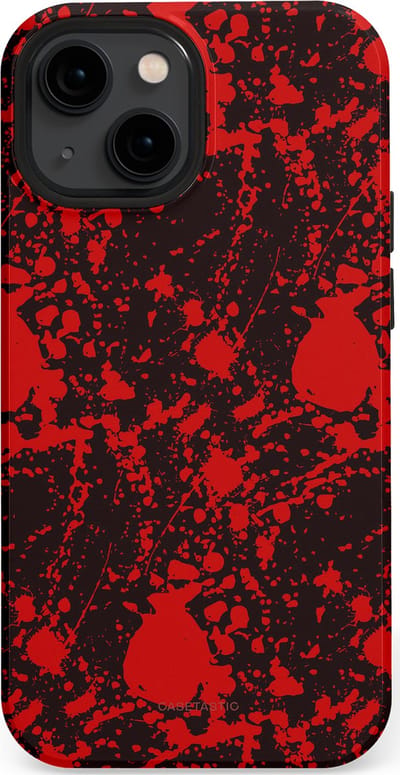 Casetastic Hoesje Geschikt voor Apple iPhone 13 Mini Magsafe - Stijlvolle Beschermende Duo-layer Case - In de schaduw van bloed