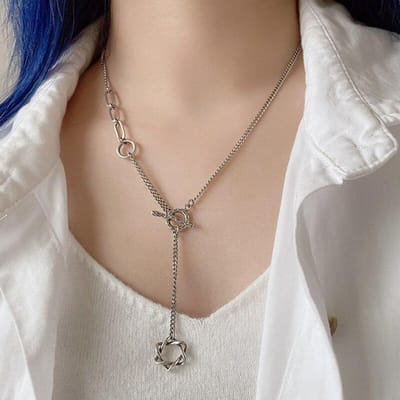 Nieuwe Collectie 100% 925 Sterling Zilver Elegante Ster Vrouwelijke Kruis Kettingen Voor Vrouwen Ketting Sieraden Halloween Cadeaus 50cm white