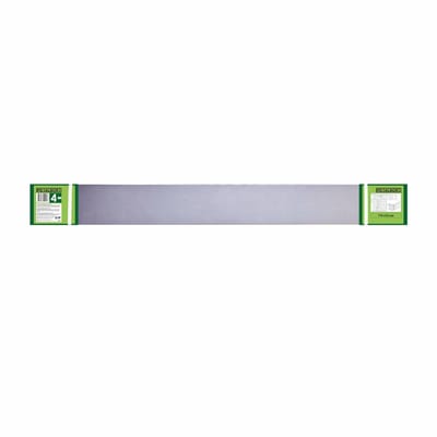 KLASIKA GARDEN Gazonrandjes - Tuinrand - Grijs/Zilver - Gegalvaniseerd Staal - 4 Stuks - 119 x 13 cm