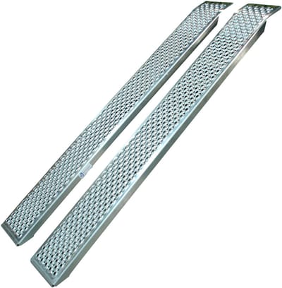 2 Oprijplaten 150X20cm - 400KG - aluminium - antislip - ultralicht