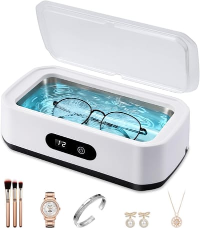 Ultrasone Reiniger - Sieraden Wasser - Snel Schoonmaken - 5 Tijdinstellingen - 650 ml - Wit