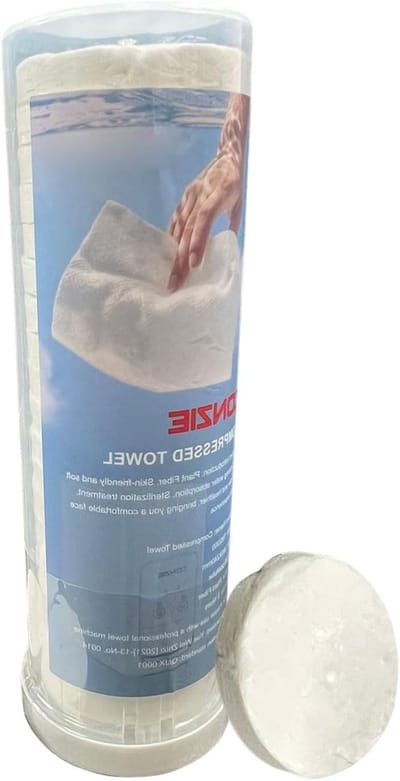 Gecomprimeerde handdoeken - Wegwerp washandjes - Reizen en camping - Huidvriendelijk en zacht - 20 stuks - Wit