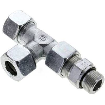 20S & G3/4'' Verzinkt Stalen L-Snijringkoppeling Buitendraad 400bar Verstelbaar ISO 8434-1