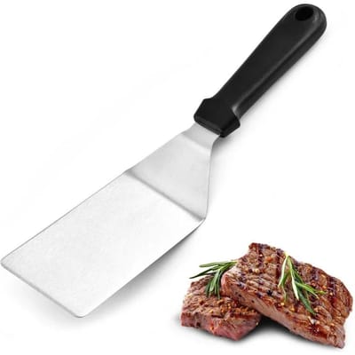 Pelle à frire antiadhésive, Pelle à pâtisserie, Barbecue, Métal, Pelle à steak, Outil de cuisine, Spatule, Batterie de cuisine, Accessoires de cuisine, Gadgets white