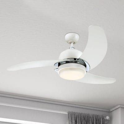Westinghouse Simone ventilator, LED lamp, wit