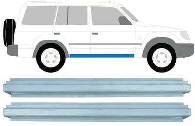 Reparatie dorpel voor Mitsubishi Pajero 1991-2001 / Links + Rechts / Set