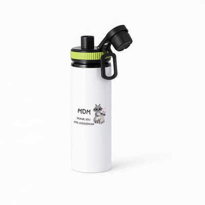 Hacebo® - Mama cadeau waterfles met draaidop groen - Mama - Moeder cadeau - met opdruk - mama - Verjaardag - Mama cadeautjes - Moederdag cadeau - verjaardag - liefste Mama - Leuk kado om te geven - water fles - 850ML