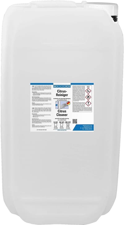 WEICON Citrus-Reiniger – 28 L – kleurloos – vet- en olie verwijderaar