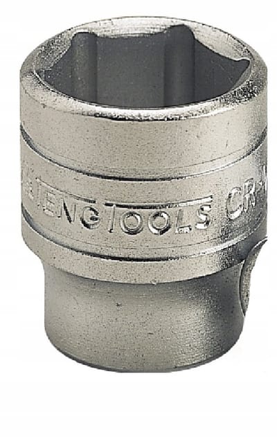 Teng Tools 22 mm 3/4" zeskantdop - chroom-vanadiumstaal