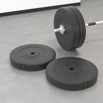 vidaXL - Halterschijven - 2 - stuks - 30 - kg - beton