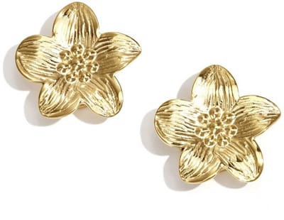 Yehwang - Manchetknopen - Bloemenprint - Goud - Roestvrijstaal - Button