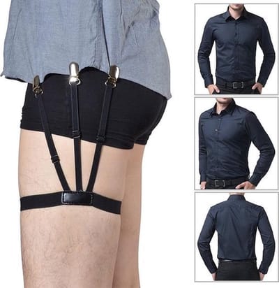 Bretels Voor De Overhemd I Heren bretels I Heren Jarratels I Garter I Been Bretels Heren I 2 Stuks I Zwart