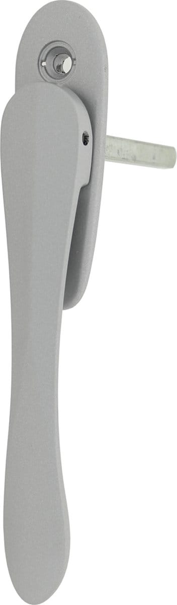 Raamkruk Compa, extreem platte uitvoering van 15mm, met stift 7x70mm, zilver grijs