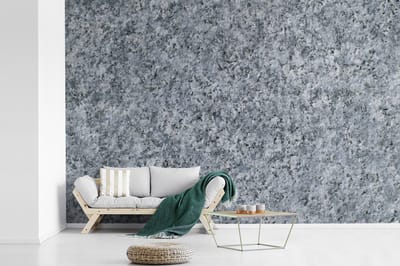 Behang - Fotobehang Graniet - Steen - Patroon - Design - Grijs - Breedte 450 cm x hoogte 300 cm