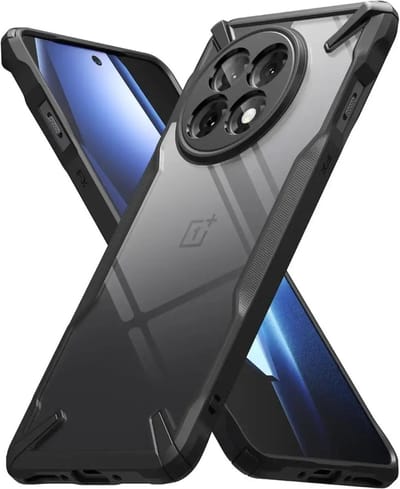 Ringke Fusion X | Hoesje Geschikt voor OnePlus 13R | Back Cover | Militaire Standaard | Zwart