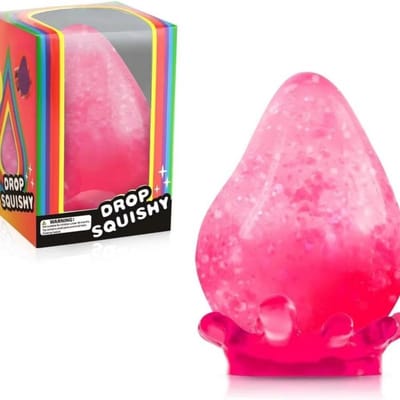 Needoh Waterdruppel Vorm Bevestiging Stressverlichting Knijpen Langzame Terugslag Jongen Meisje Verrassing Speelgoed Kawaii Cadeau Present roze