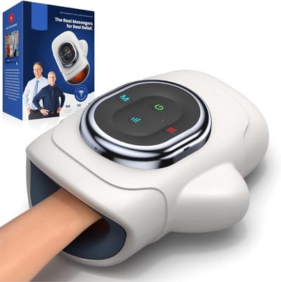 KIRA® Handmassageapparaat -Handmassage Apparaat Artrose - Hand Massager - Wit - 18cm x 12cm x 24cm