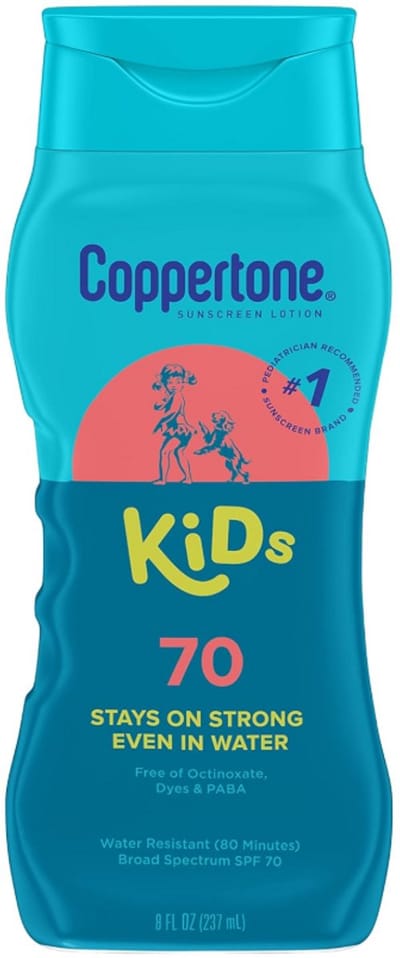 Coppertone Kids Zonnebrandcrème SPF 70 – Waterbestendige Zonbescherming voor Kinderen – 237 ml