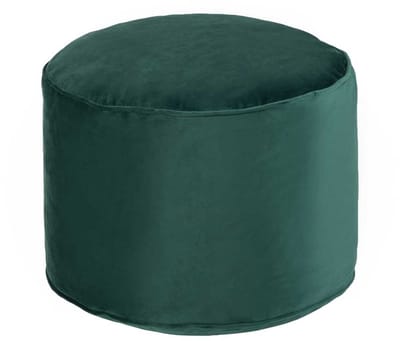 Loft 25 Premium Round Velvet Bean Bag Footstool - Indoor Home Living Room Stuffed Bean Bag Pouf - ShopVlot