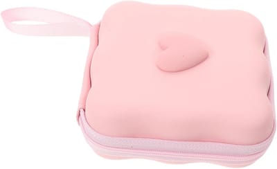Maandverband Opbergtas - Hygiëne Etui - Persoonlijke Verzorging - Geurwerend & Waterdicht - 12 x 12 x 4 cm - Roze