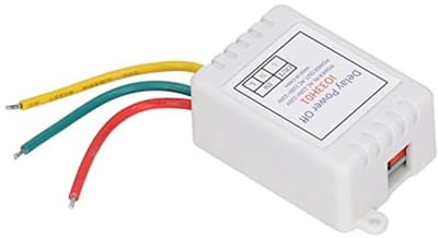 Relaisschakelaar met Timer - Vertragingsrelais Schakelaar - Energie Besparen - 16 Vertragingsmodi - AC 110-220V - Grijs