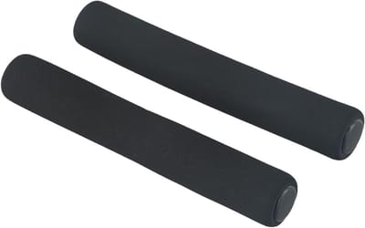 Stuurgrepen Schuimrubber - Fietshandvatten Antislip - Comfortabel Fietsen - Schokabsorberend Materiaal - Set van 2 - Zwart