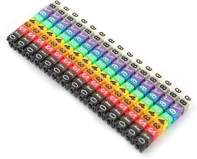 Kleurrijke Kabel Marker Nummer Set - Draad Nummer Label Buis Marker Kit 150 stuks - 1.5mm Diameter - Organisatie Elektrische Bedrading