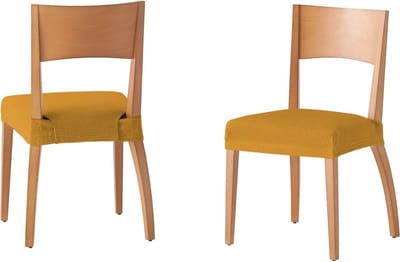 Set van 2 antislip stoelhoezen - Gevoerde en verstelbare hoeskleding voor extra zitcomfort