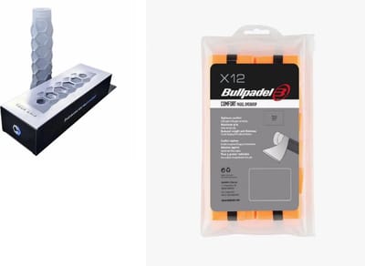Bullpadel Hesacore + 12pack overgrips oranje Bullpadel