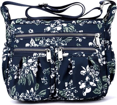 Schoudertas Nylon - Crossbody tas - Reizen Winkelen - Waterdicht Meerdere Vakken - 28x22x8 CM - Multicolor