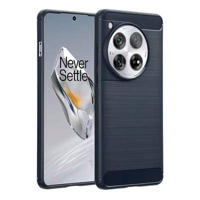 imoshion Hoesje - Geschikt voor OnePlus 12 - Brushed Backcover - Donkerblauw