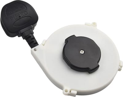 Intrekbare Power Reel Kabel voor Buitenshuis - 1,6 m, Geschikt voor Camping en Outdoor Activiteiten - UK Plug