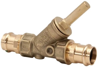 Schlösser Armaturen JS Terugstroombeveiliging met persaansluiting (binnendraad), zonder aftapping, DN25, persdiameter 28mm, DVGW gekeurd, 0013282800001