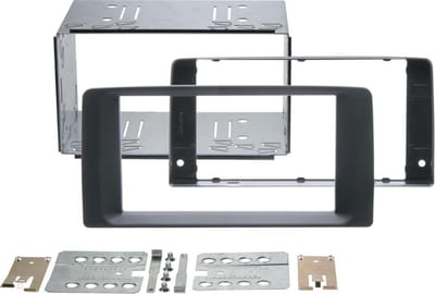 2-DIN Paneel geschikt voor diverse modellen MAN 2007-2020 - Kleur: Rubbertouch zwart