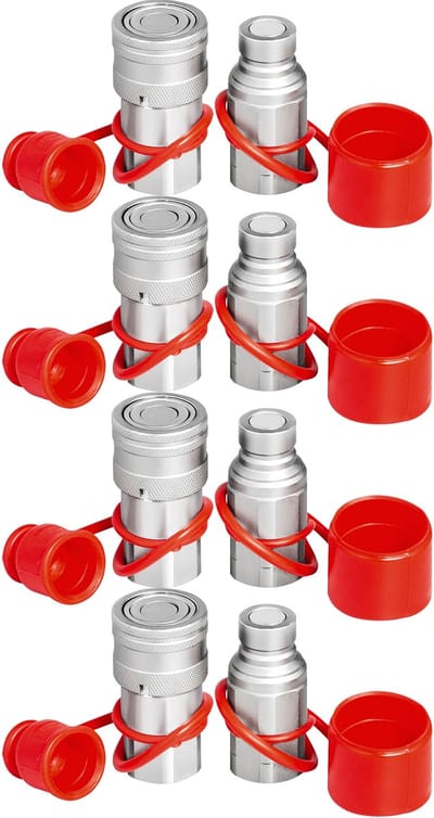 VEVOR 2 Sets Snelkoppelingen Hydraulische 12,7 mm NPT-koppeling Trekker