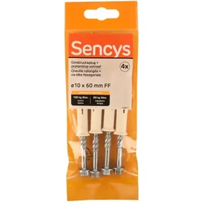 Sencys Frameplug Nylon - Diam. 10x60mm - 4 Stuks