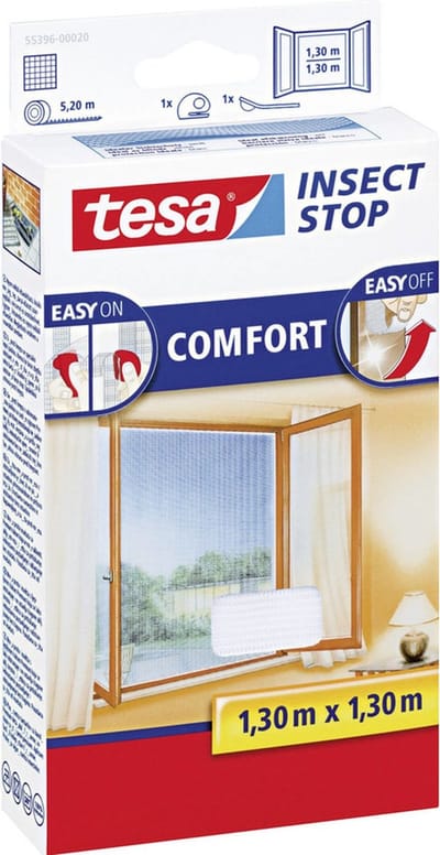 Tesa Inzethor - Raamhor - Wit - 1,3x1,3m