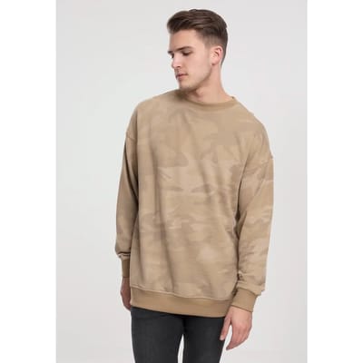 Urban Classics - Camo Sweater/trui - M - Beige