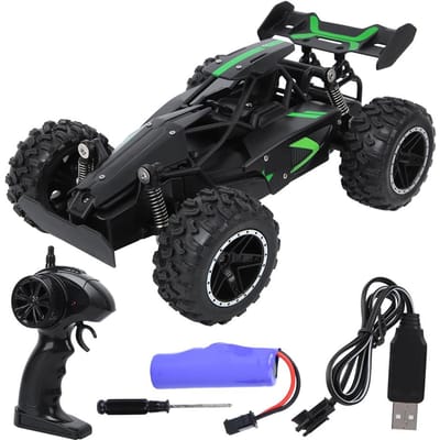 1/18 Voiture Jouet Télécommandée 2.4G Recharge USB Enfants Voiture RC Jouet G03063RVert vert