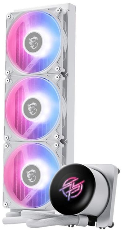 Msi Mpg Coreliquid Waterkoeling Voor Pc-Computer 3X120Mm Argb Wit 360Mm