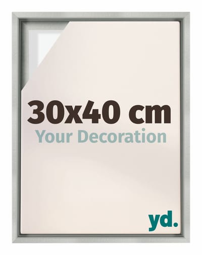 Your Decoration - Baklijst 30x40 cm - Zilver Mat - Baklijst voor Canvas - MDF - Lyon